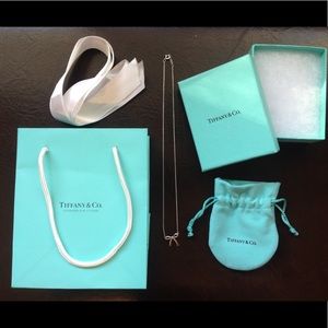 Tiffany & Co Sterling Silver Mini Bow Pendant